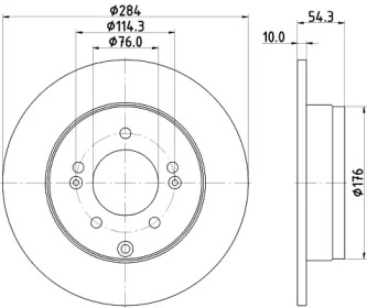 Тормозной диск (HELLA: 8DD 355 128-841)