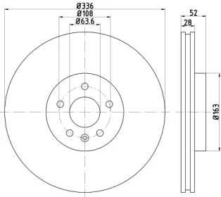 Тормозной диск (HELLA: 8DD 355 119-132)