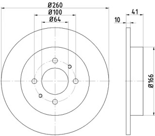 Тормозной диск (HELLA: 8DD 355 114-951)