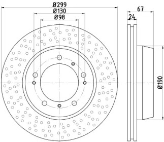 Тормозной диск (HELLA: 8DD 355 115-431)