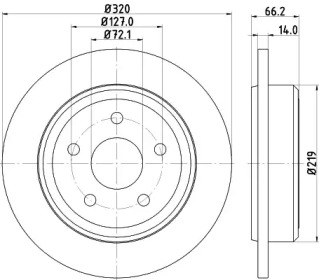 Тормозной диск (HELLA: 8DD 355 115-501)