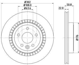 Тормозной диск (HELLA: 8DD 355 116-191)