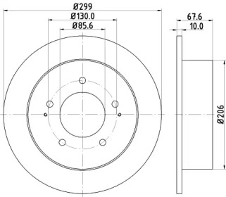 Тормозной диск (HELLA: 8DD 355 116-341)