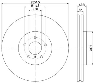 Тормозной диск (HELLA: 8DD 355 120-391)