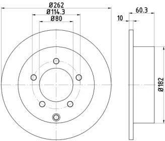 Тормозной диск (HELLA: 8DD 355 120-561)