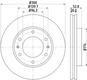 Тормозной диск (HELLA: 8DD 355 116-481)