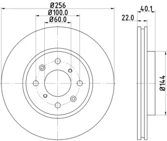 Тормозной диск (HELLA: 8DD 355 117-371)