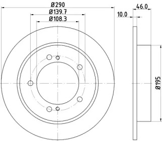 Тормозной диск (HELLA: 8DD 355 117-941)