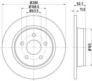 Тормозной диск (HELLA: 8DD 355 118-211)