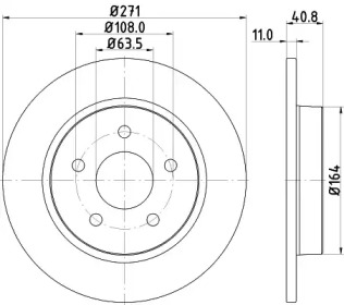 Тормозной диск (HELLA: 8DD 355 118-221)