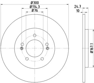 Тормозной диск (HELLA: 8DD 355 118-241)