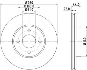 Тормозной диск (HELLA: 8DD 355 118-291)