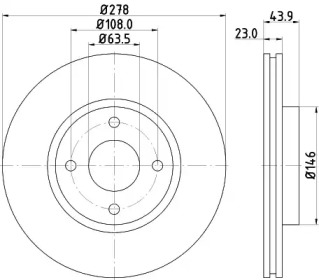 Тормозной диск (HELLA: 8DD 355 118-181)