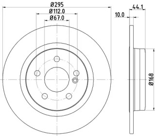 Тормозной диск (HELLA: 8DD 355 119-422)