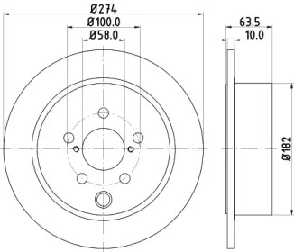 Тормозной диск (HELLA: 8DD 355 120-341)