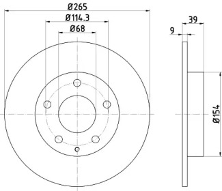 Тормозной диск (HELLA: 8DD 355 120-461)