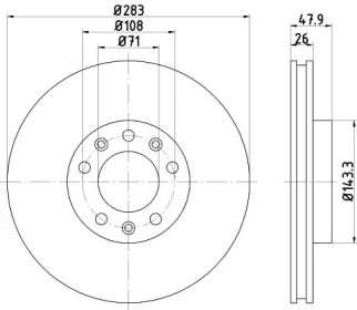 Тормозной диск (HELLA: 8DD 355 120-481)