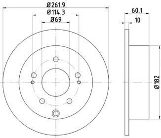 Тормозной диск (HELLA: 8DD 355 120-631)