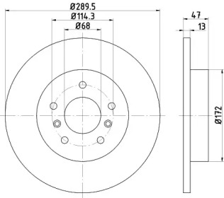 Тормозной диск (HELLA: 8DD 355 122-771)