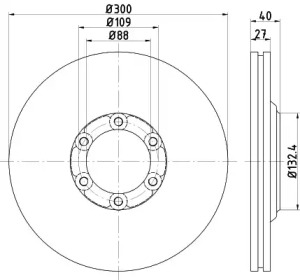 Тормозной диск (HELLA: 8DD 355 125-231)