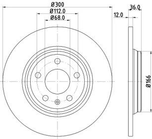 Тормозной диск (HELLA: 8DD 355 125-191)