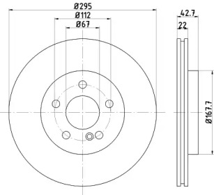 Тормозной диск (HELLA: 8DD 355 125-381)