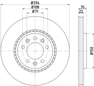 Тормозной диск (HELLA: 8DD 355 125-401)