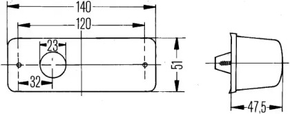 Фонарь (HELLA: 2BM 006 692-021)