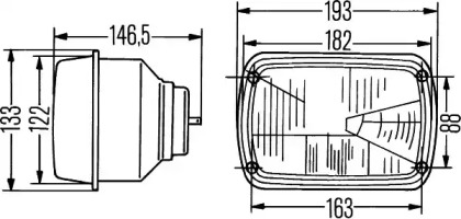 Фара (HELLA: 1AD 003 305-001)