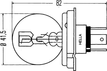 Лампа накаливания (HELLA: 8GD 002 088-251)