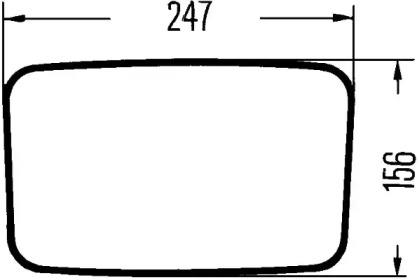 Зеркало (HELLA: 8SB 004 288-001)