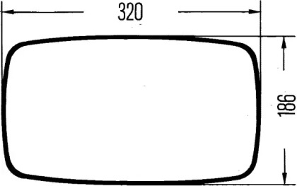 Зеркало (HELLA: 8SB 560 991-012)