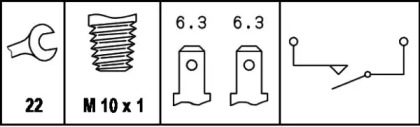 Переключатель (HELLA: 6DL 003 262-001)