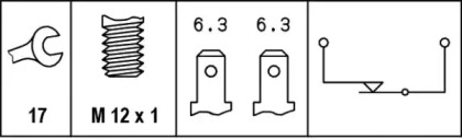 Переключатель (HELLA: 6DF 003 263-001)