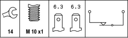 Переключатель (HELLA: 6DF 007 362-001)