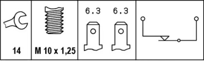 Переключатель (HELLA: 6DF 007 364-001)