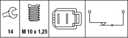 Переключатель (HELLA: 6DF 007 365-001)