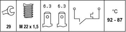 Переключатель (HELLA: 6ZT 007 800-001)