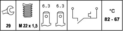 Переключатель (HELLA: 6ZT 007 800-011)