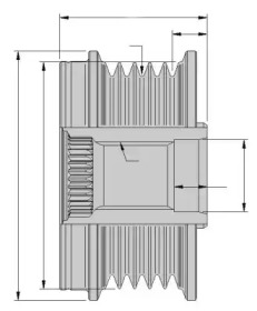 Механизм свободного хода (HELLA: 9XU 358 039-211)