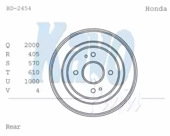 Тормозный барабан (KAVO PARTS: BD-2454)