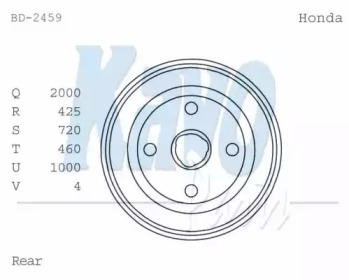 Тормозный барабан (KAVO PARTS: BD-2459)