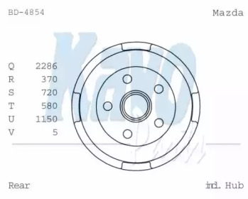 Тормозный барабан (KAVO PARTS: BD-4854)