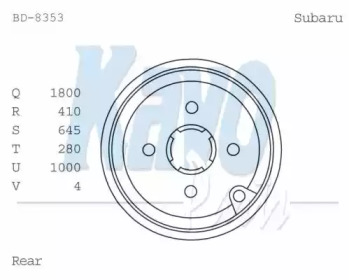 Тормозный барабан (KAVO PARTS: BD-8353)