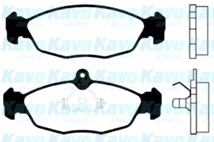 Комплект тормозных колодок (KAVO PARTS: BP-1002)