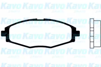 Комплект тормозных колодок (KAVO PARTS: BP-1004)