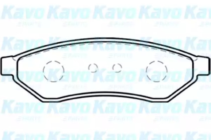 Комплект тормозных колодок (KAVO PARTS: BP-1007)