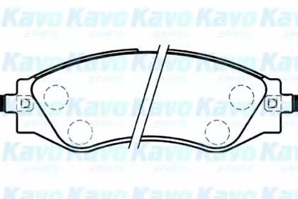 Комплект тормозных колодок (KAVO PARTS: BP-1009)