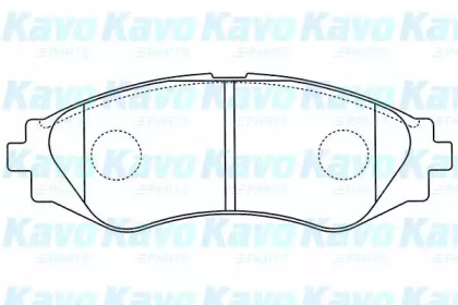 Комплект тормозных колодок (KAVO PARTS: BP-1011)