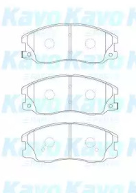 Комплект тормозных колодок (KAVO PARTS: BP-1012)